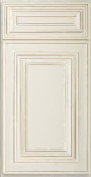 Cream Bathroom Vanity With A Mocha Glaze